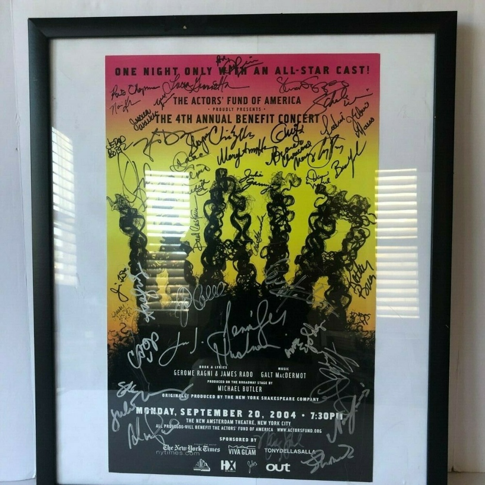 Hair Actors Fund 4th Annual Benefit Concert Poster